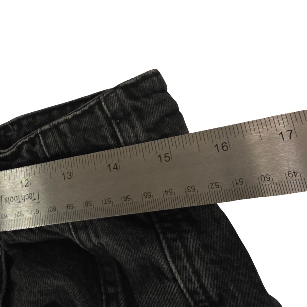 We The Free Aster High Rise Straight Jeans Women's 31 Asteroid Black Button Fly - Picture 9 of 15